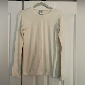 GAP Fit Cream Long Sleeve Shirt